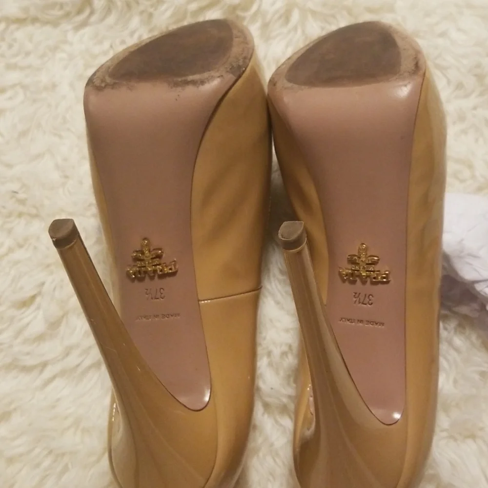 In box Prada Platform Sabbia nude heel - Picture 6 of 8